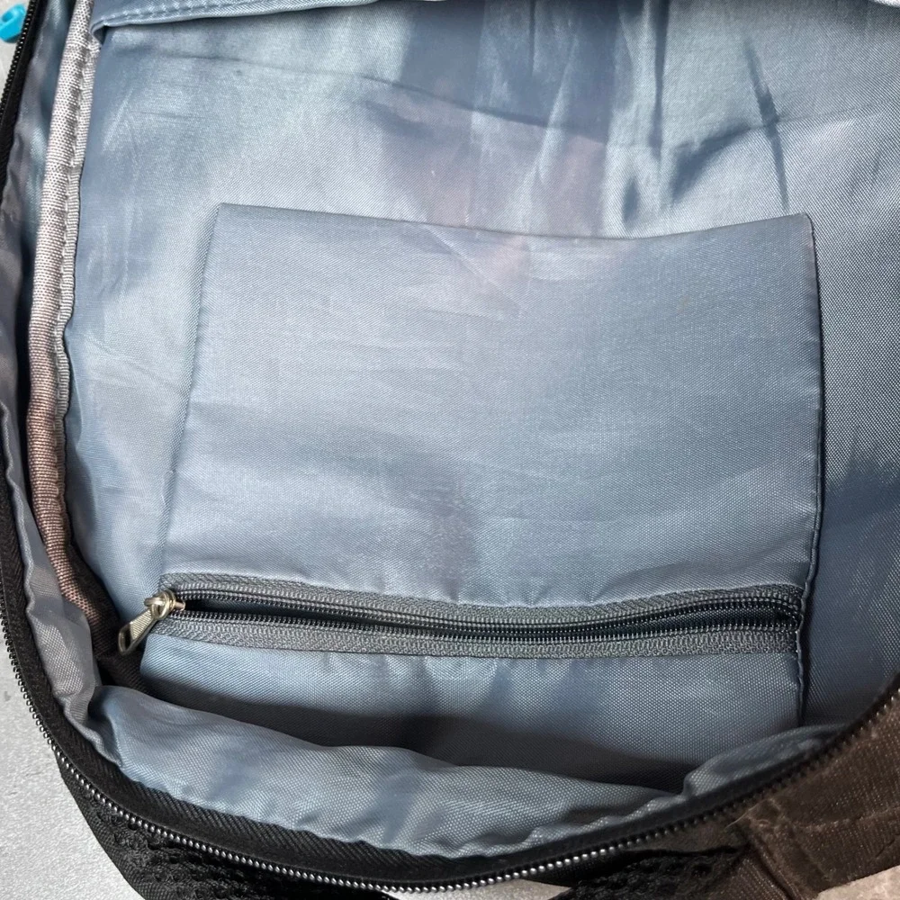 Fanspack Blue Black‎ Multi-Pocket School Travel Backpack with Reflective Straps